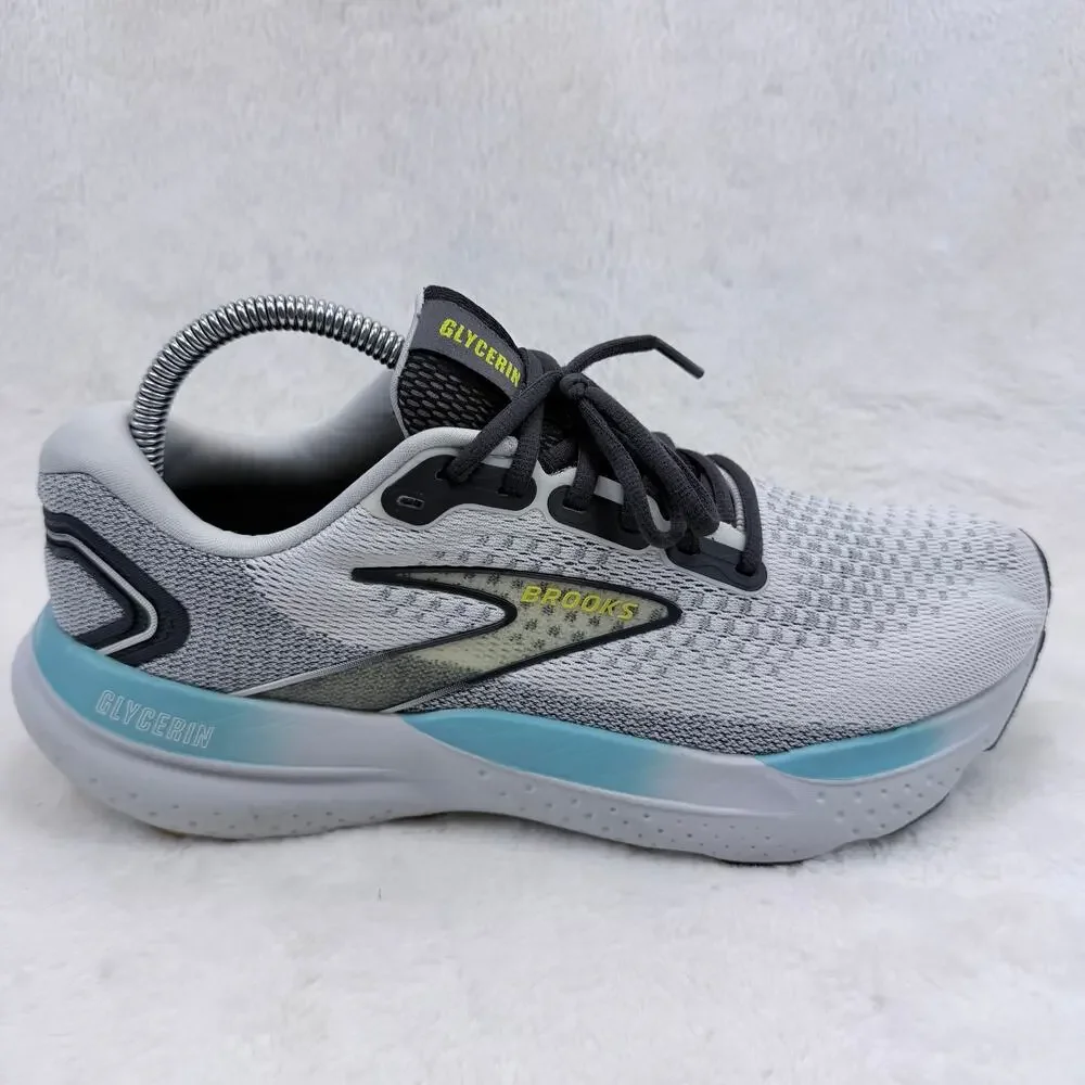 Brooks Glycerin 21 Mens Running Shoes Coconut Forged Iron Yellow Size 8 Sneakers